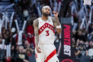 猛龙队内巴恩斯、英格拉姆、巴雷特皆场均20+3.5助 联盟唯一