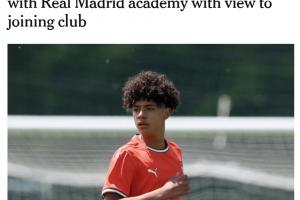 追随父亲脚步！TA：15岁迷你罗周二随皇马U16训练，有望未来加盟